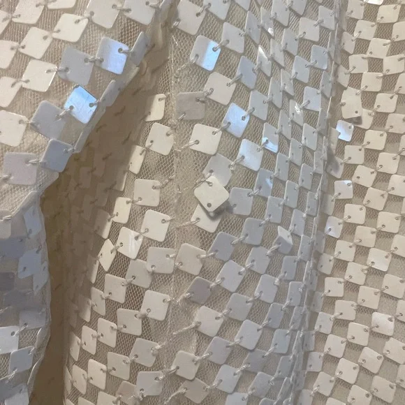 Armani Collezioni Vintage Italian Sequin white jacket - Picture 2 of 5